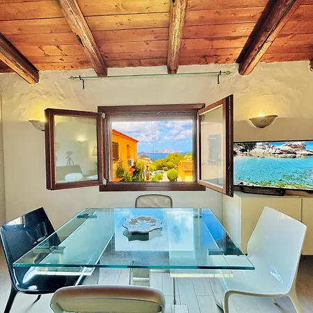 Apartment Sea View 2br Parking Wifi 5min Porto Cervo, Baja Sardinia, Poltu Quatu 4pax